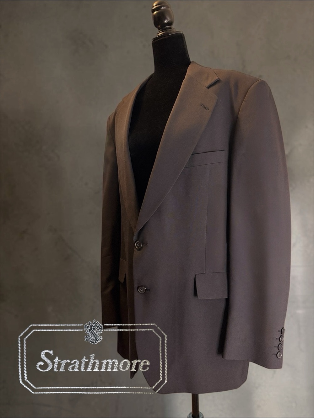 Strathmore Men’s Blazer | Size 44 Long | Chocolate Classic Tailored Jacket